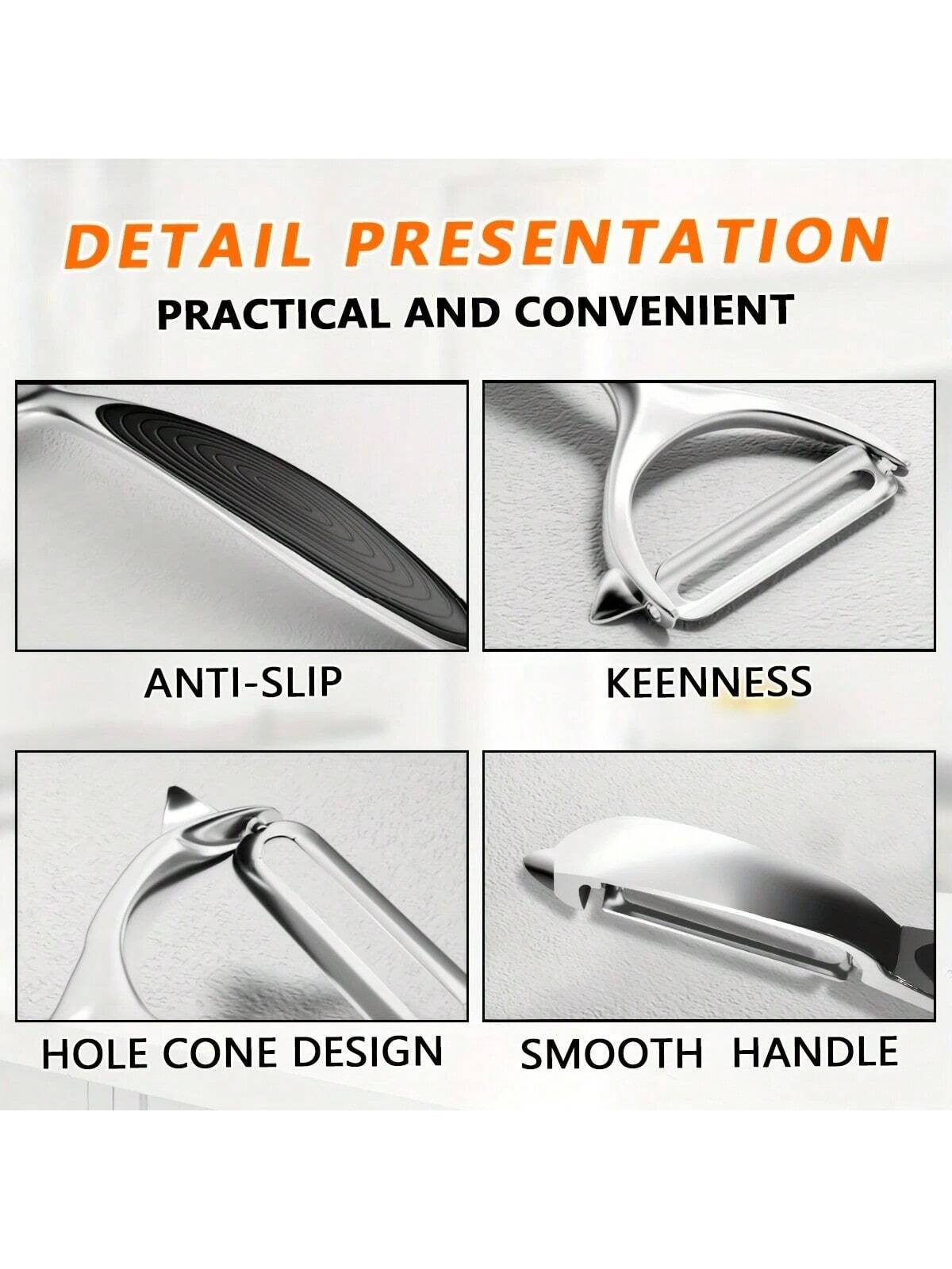 2pcs Straight Blade Peeler Set