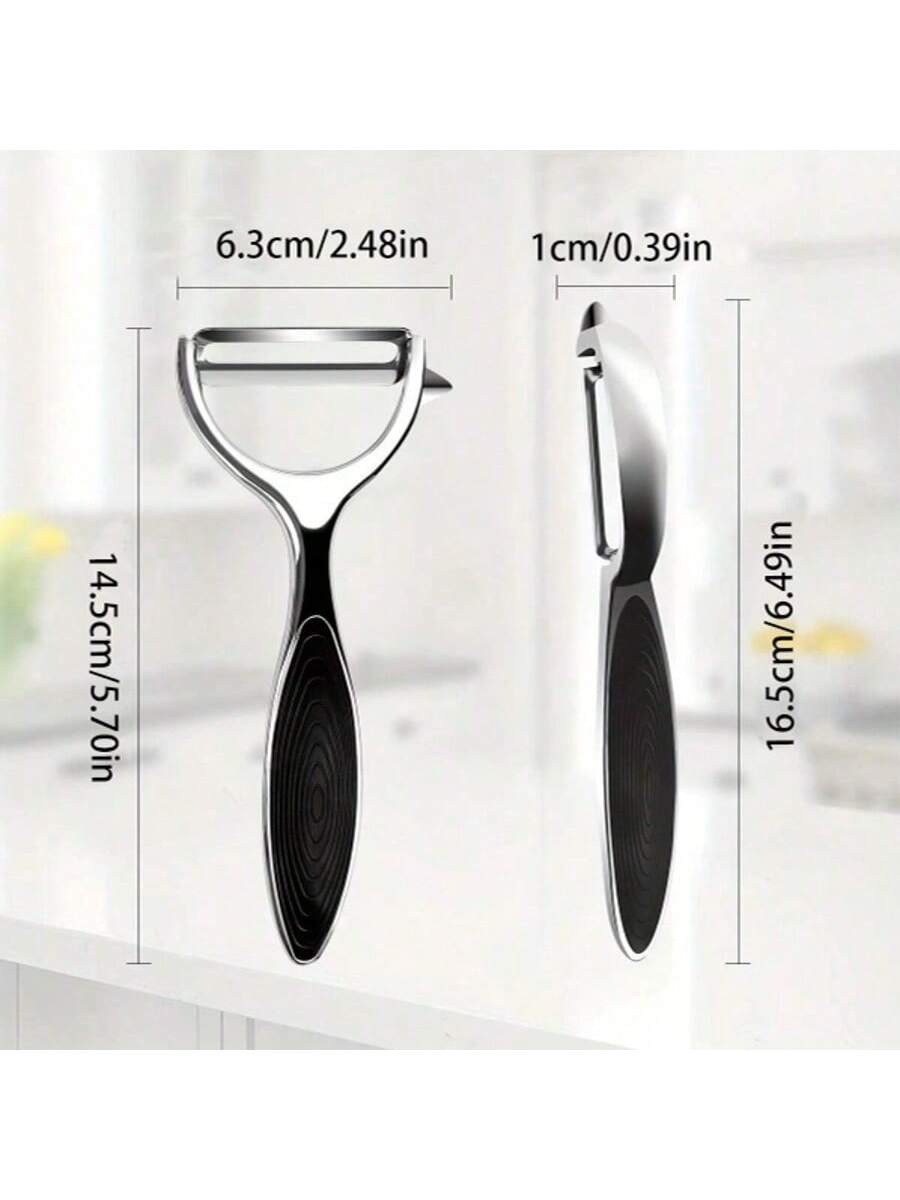 2pcs Straight Blade Peeler Set