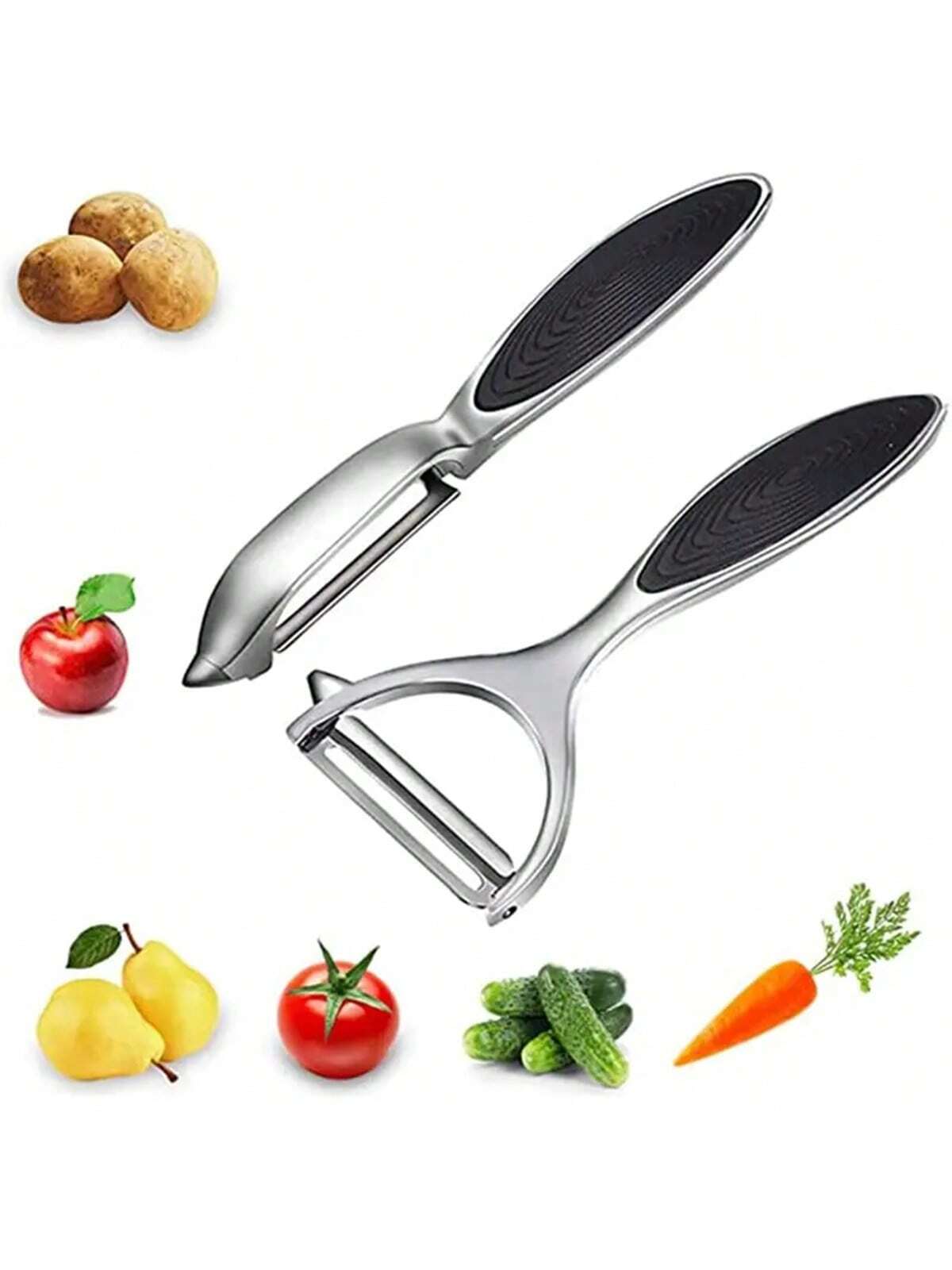 2pcs Zinc Alloy Peelers