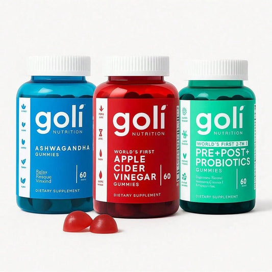 Goli 3 Bottle Wellness Gummy Bundle