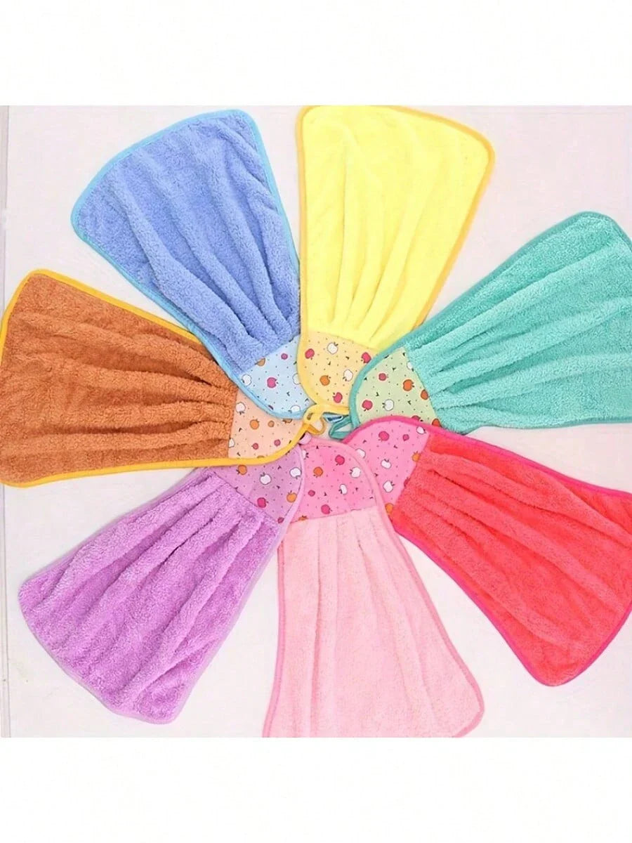 3pcs Coral Fleece Kitchen Towels
