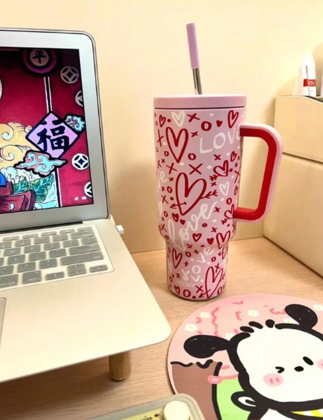 Meoky 40oz Stainless Steel Bottle