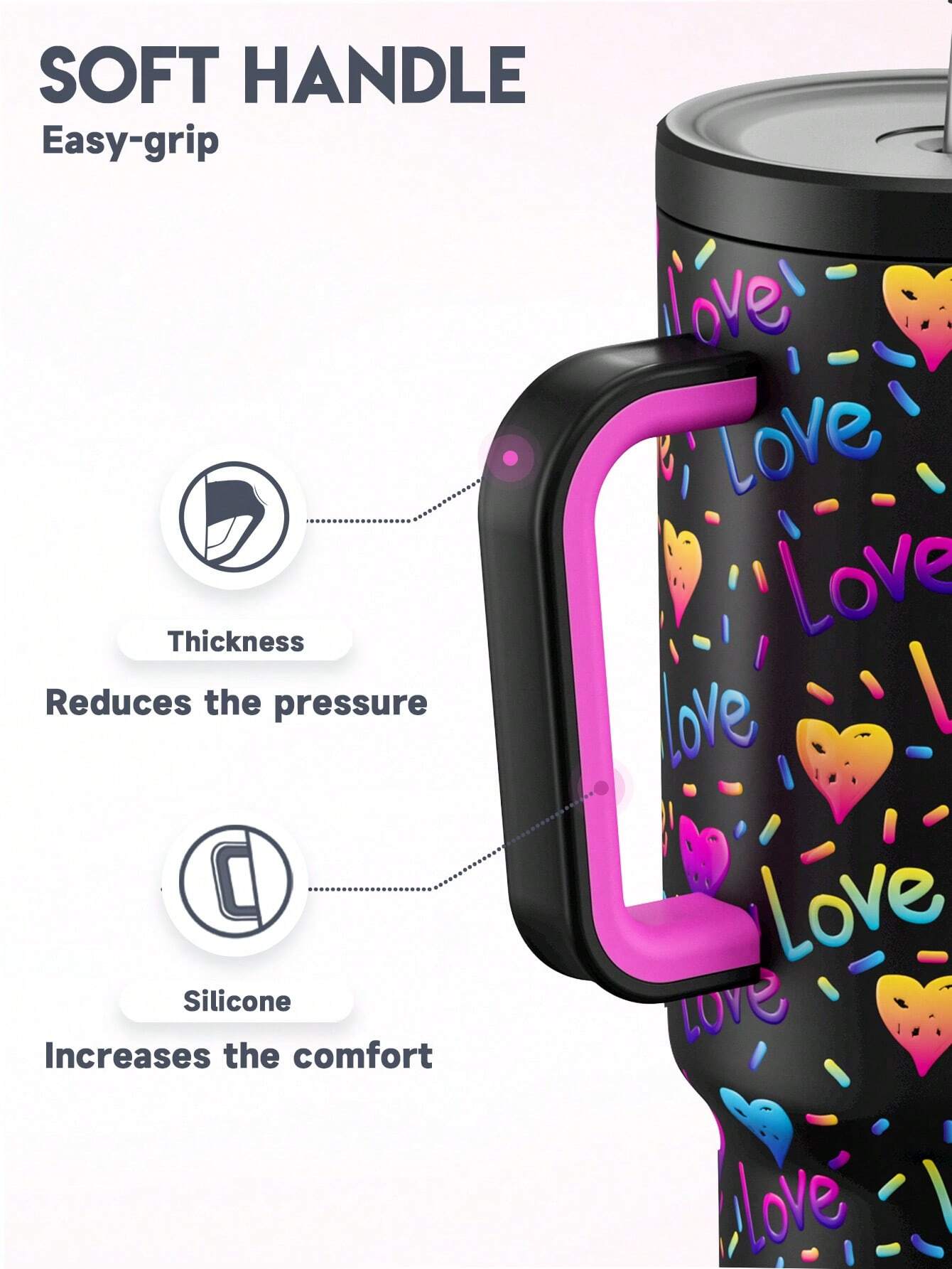 Meoky 40oz Stainless Steel Travel Tumbler