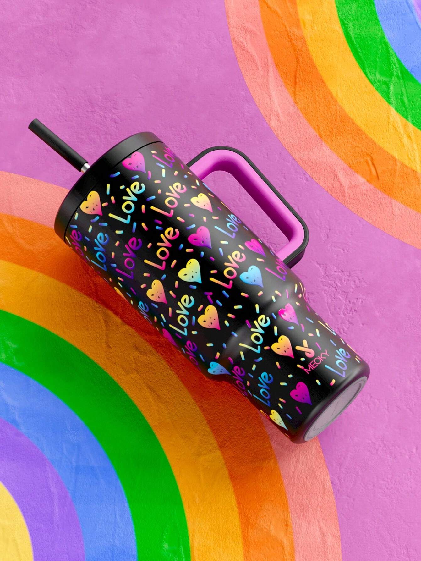 Meoky 40oz Stainless Steel Travel Tumbler