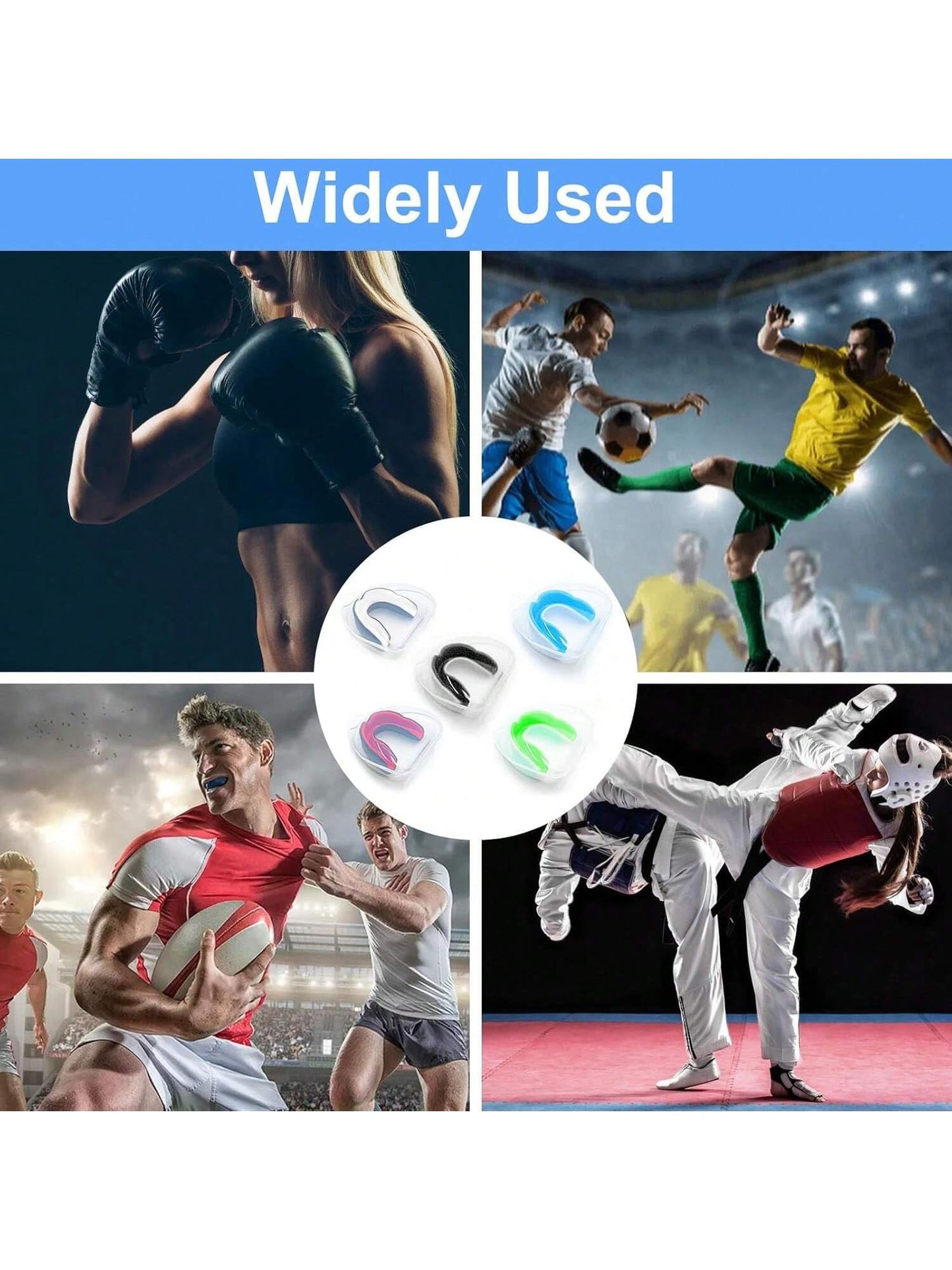 5 Pack Youth Sports Mouthguards