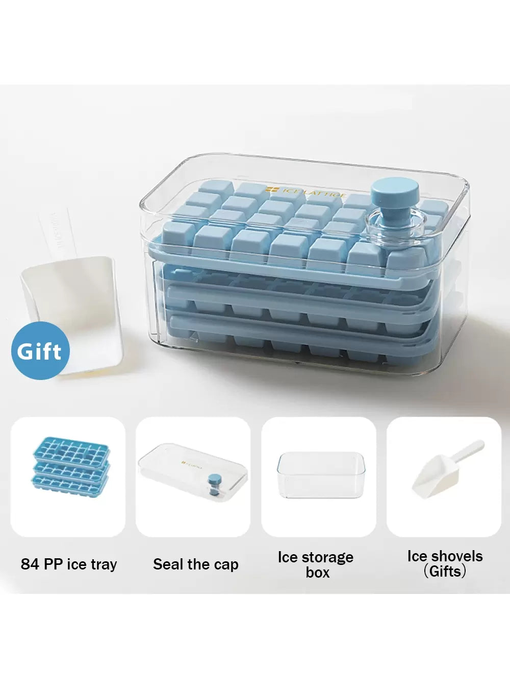 3-Pack 84 Mesh Ice Tray Set