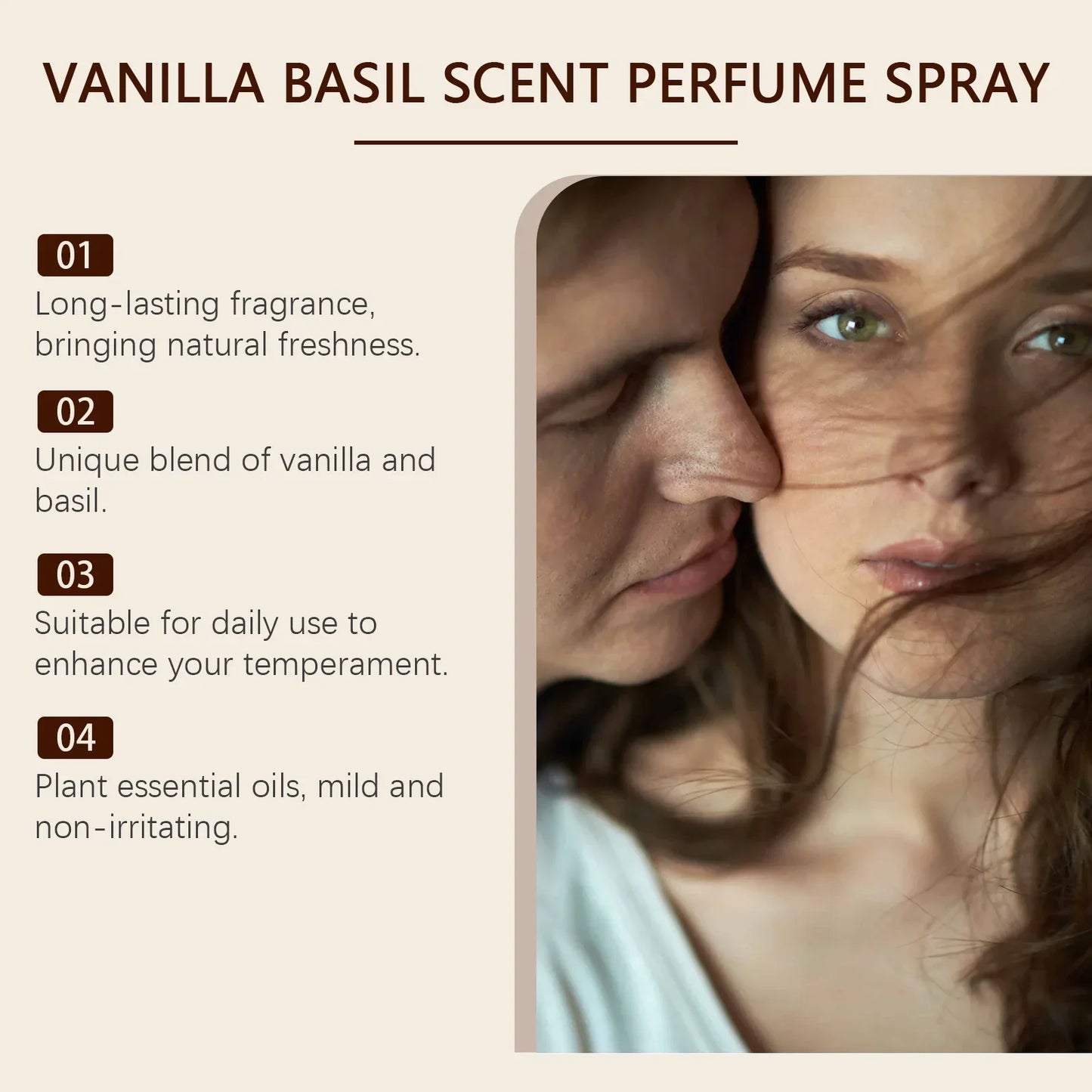 Roxelis Vanilla Basil Perfume – Floral & Lasting