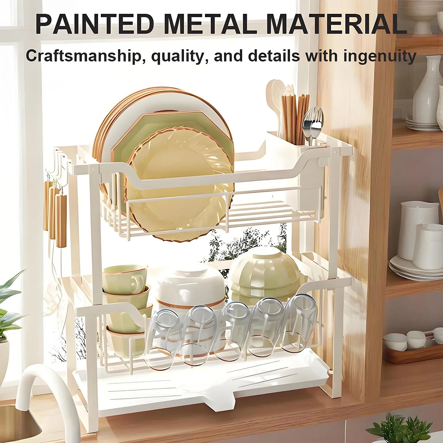 Kitchen Bowl and Plate Organizer