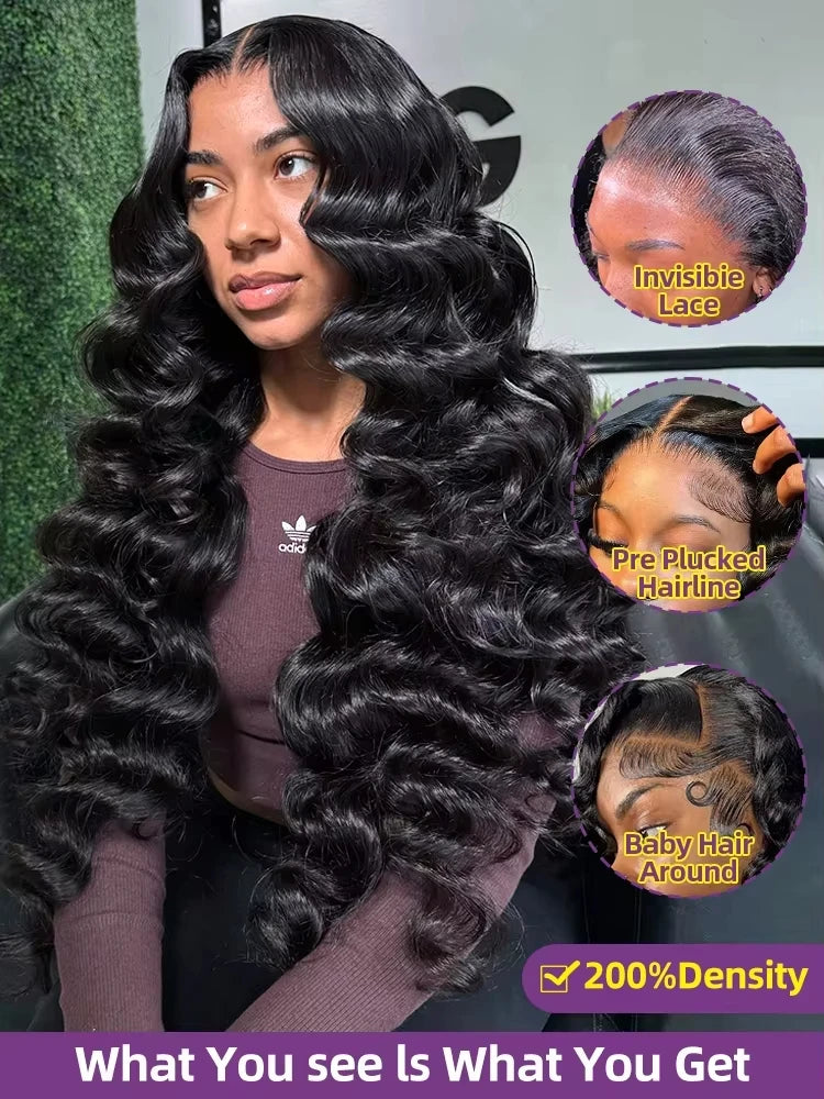 Mossily 40-Inch Loose Wave Wig