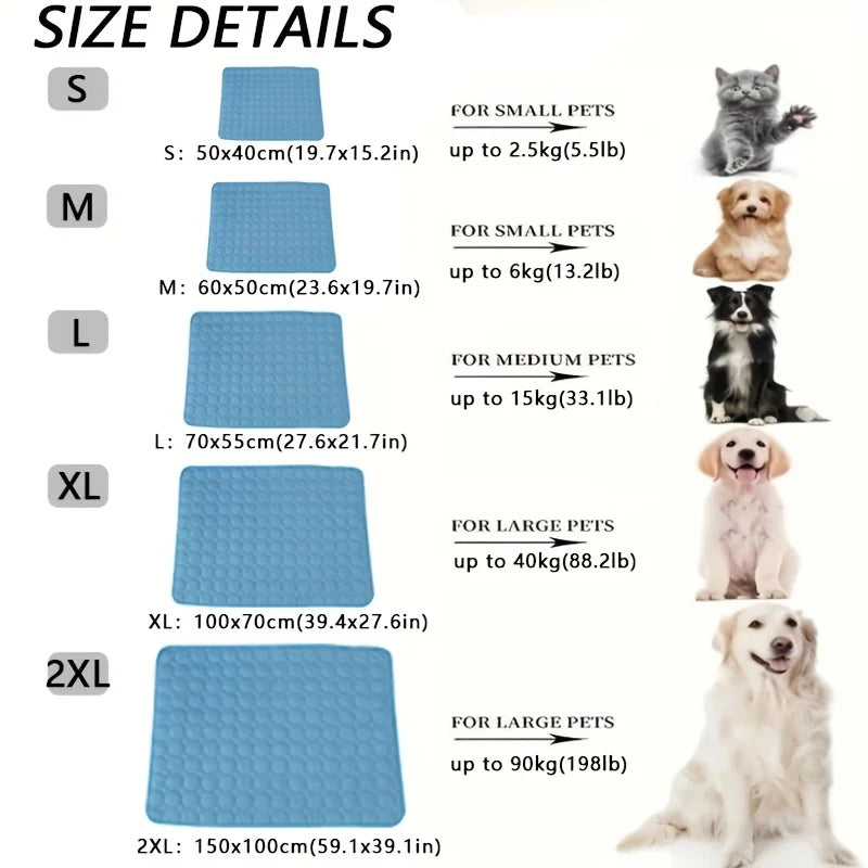 BeiYu Pet Extra Large Dog Cooling Mat