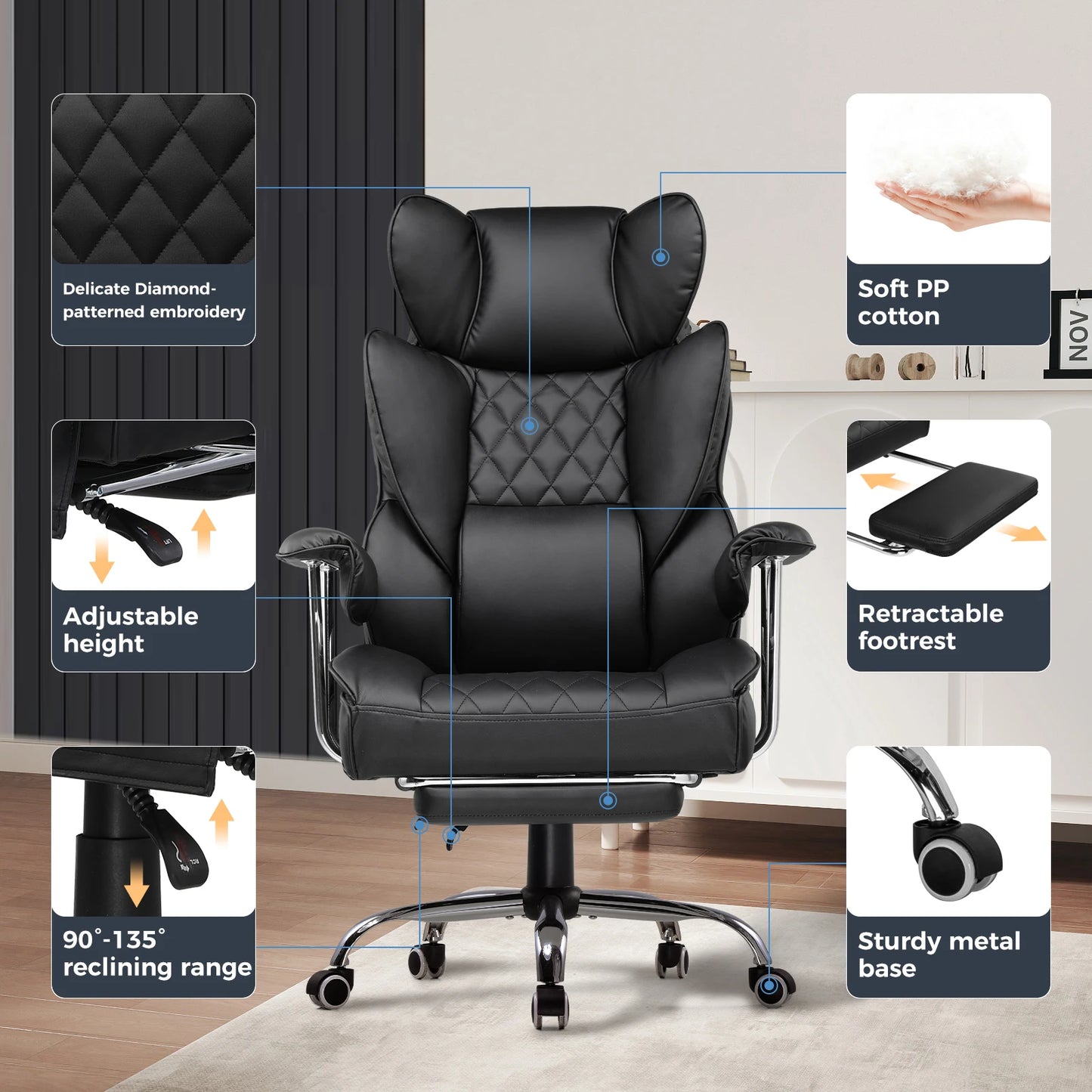 COMHOMA Big & Tall Ergonomic Gaming Chair