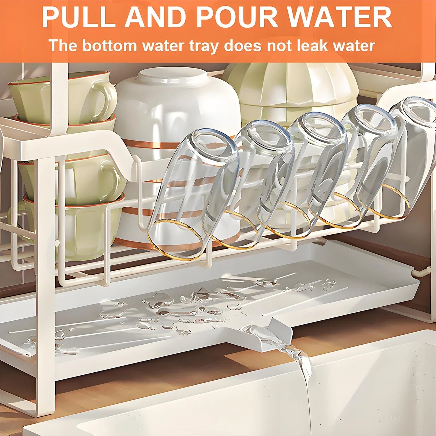 Kitchen Bowl and Plate Organizer