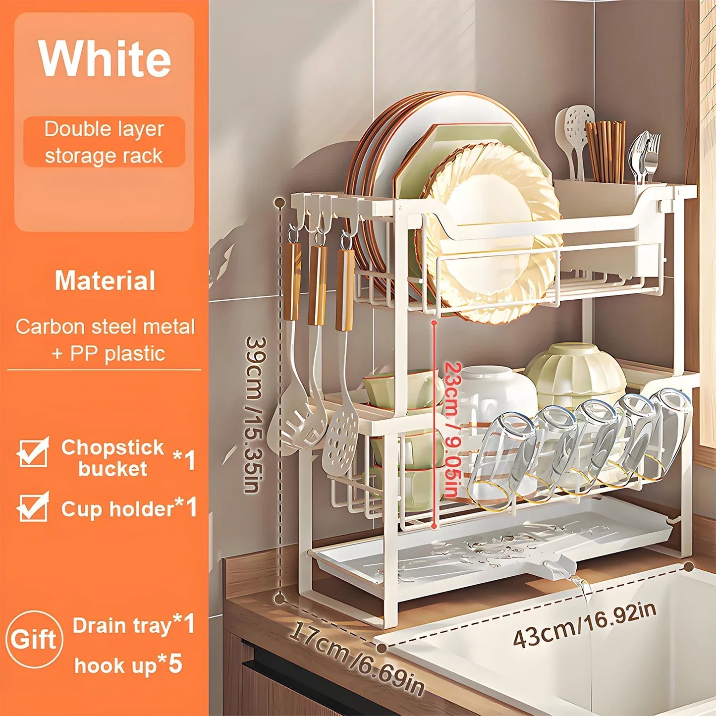 Kitchen Bowl and Plate Organizer