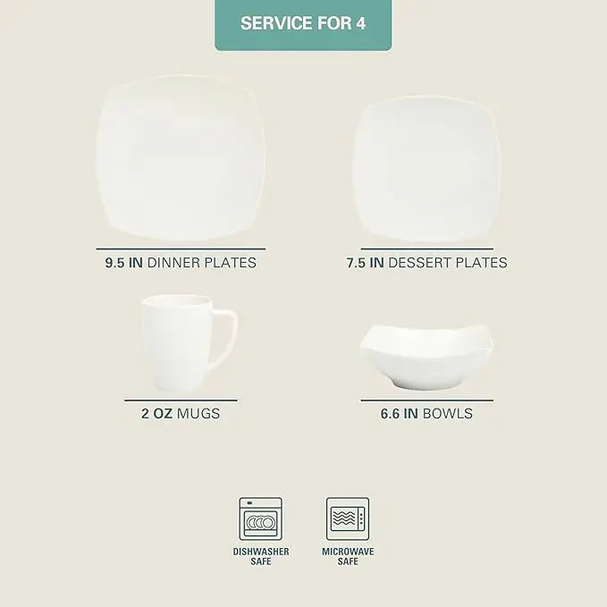 Elegant Porcelain Dining Set