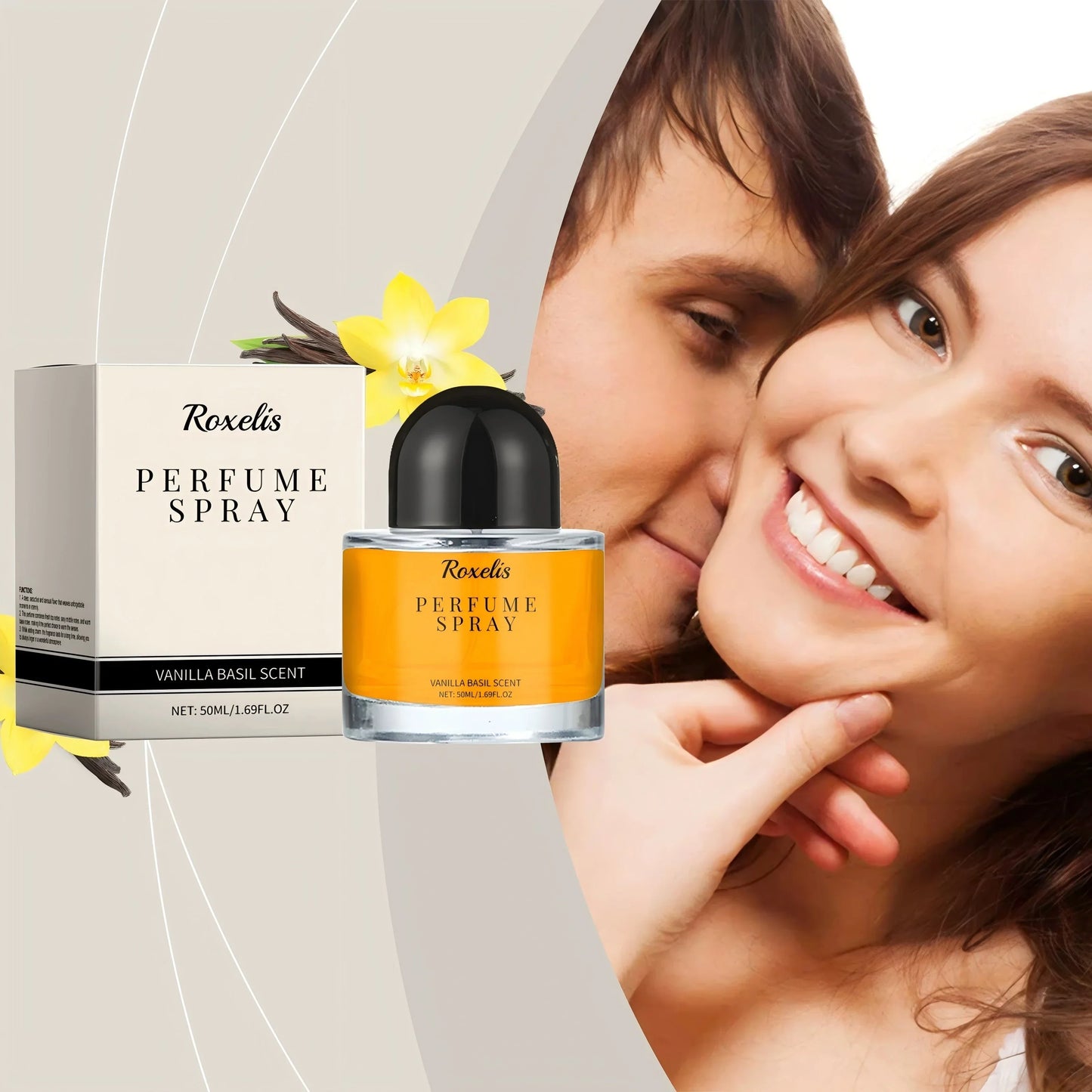 Roxelis Vanilla Basil Perfume – Floral & Lasting