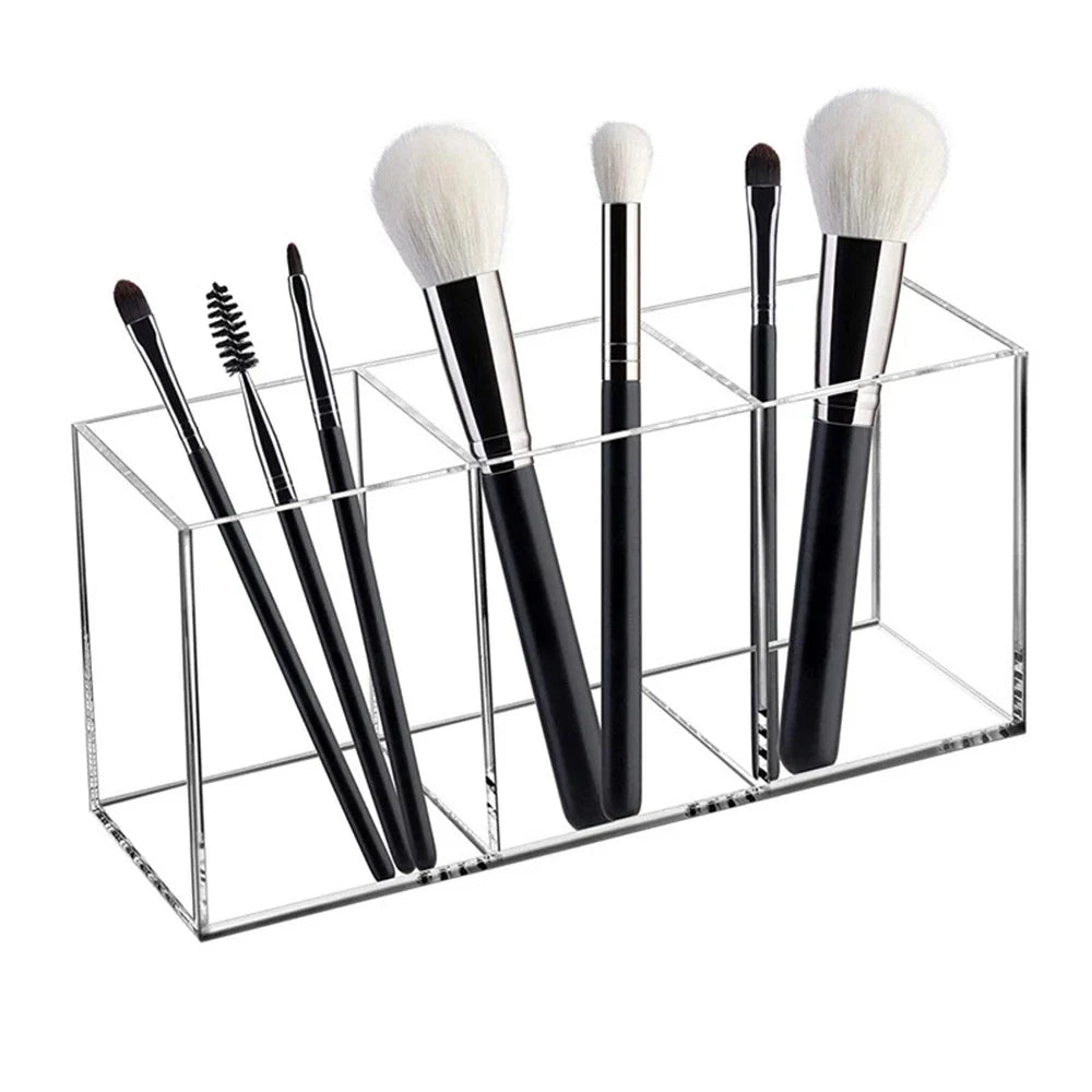 wnnideo 3-Slot Acrylic Brush Organizer
