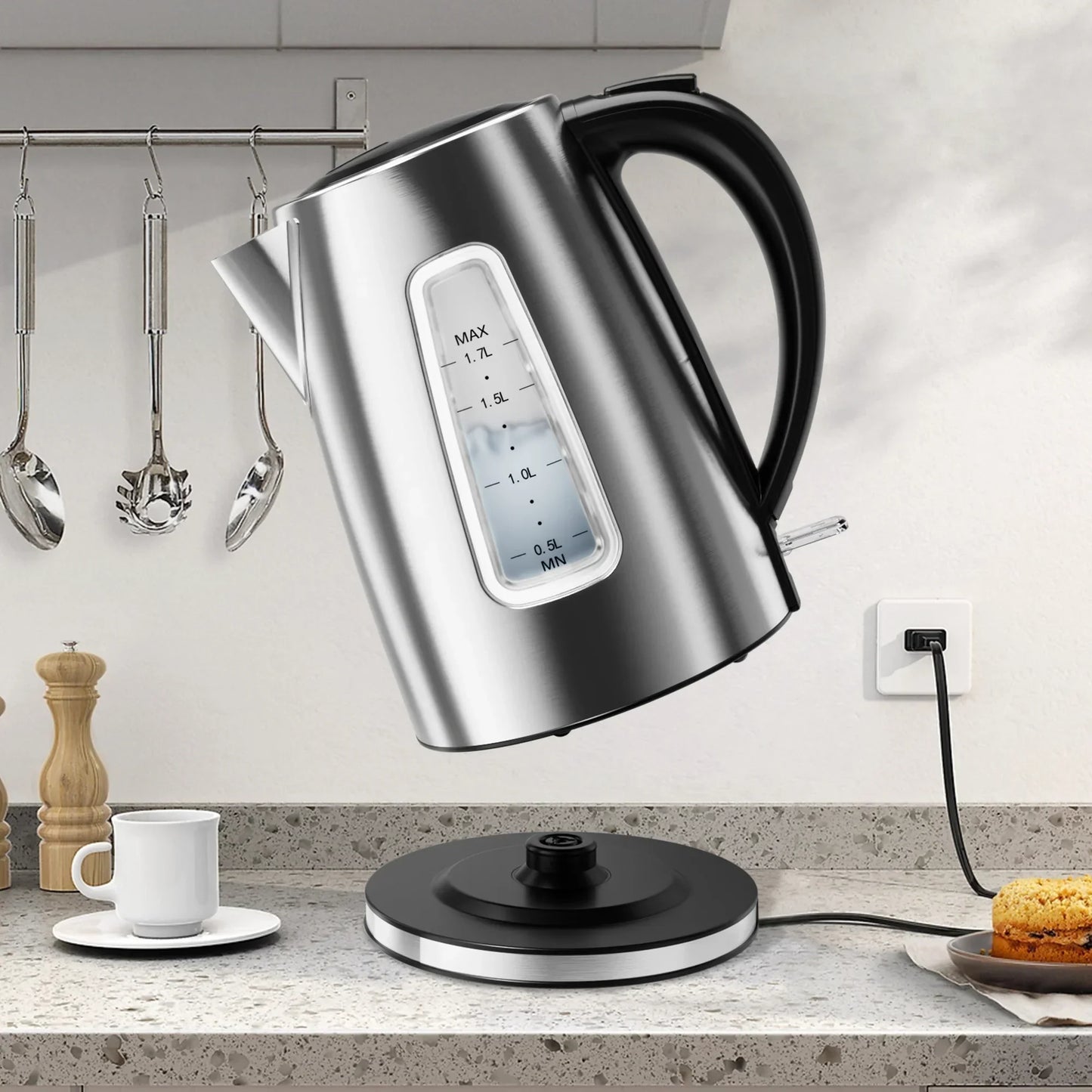 CACHOO Electric Stainless Steel Kettle 1.7L