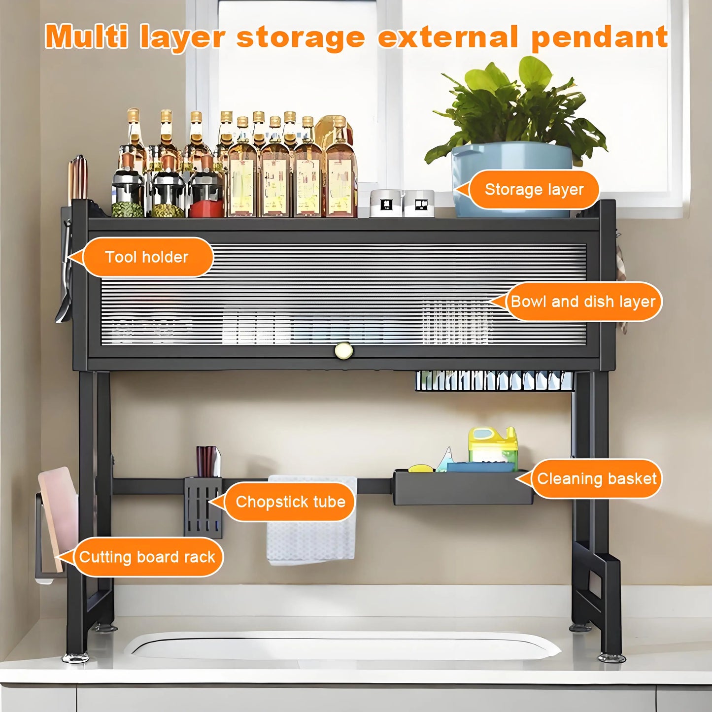 Dustproof Dish Drying Rack