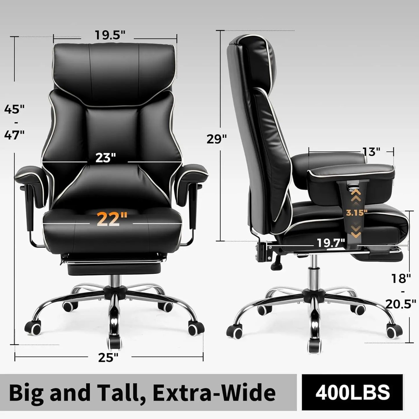 COMHOMA Big & Tall Executive Chair