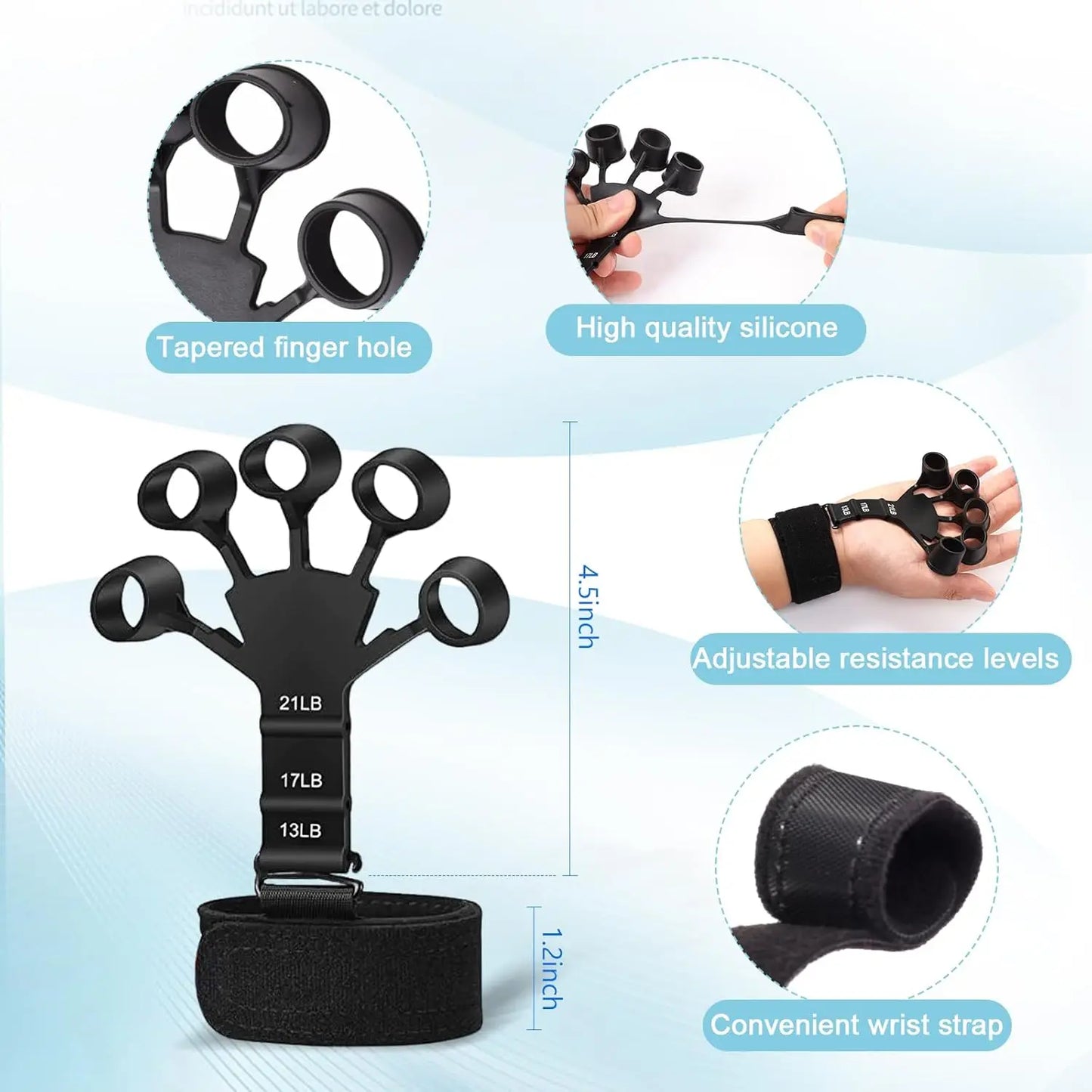 Adjustable Hand Grip Trainer Kit