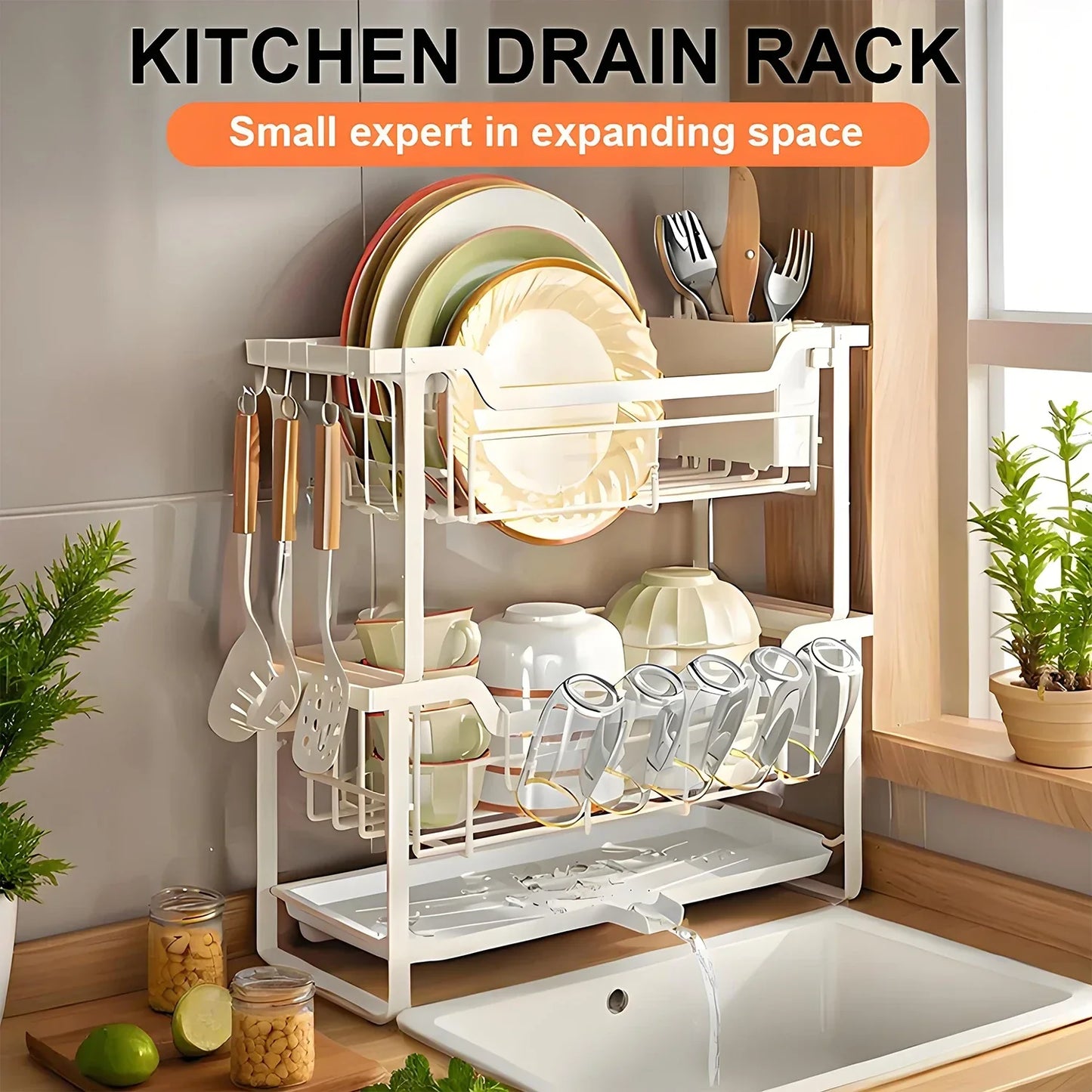 Kitchen Bowl and Plate Organizer