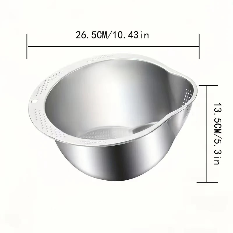 304 Stainless Steel Rice Washer Bowl