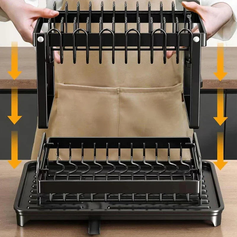 Kitchen Dish Rack with Drainboard