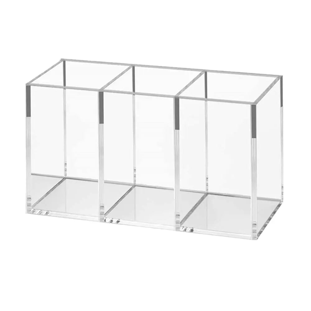 wnnideo 3-Slot Acrylic Brush Organizer