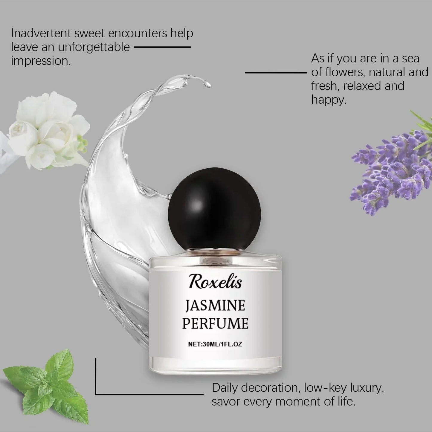 Roxelis 30ml Jasmine Perfume for Unisex