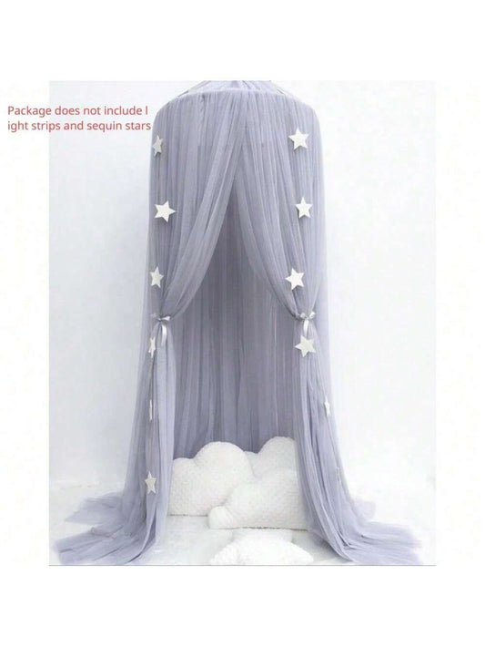 Baby Crib Mosquito Net Canopy - Grey