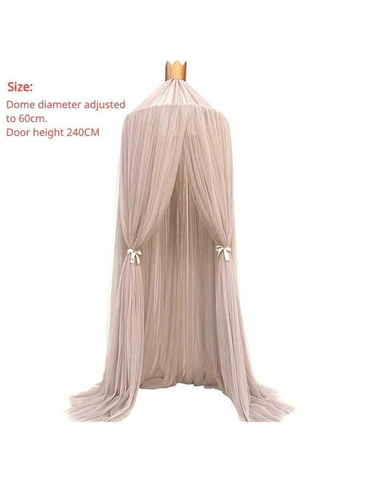 Baby Crib Mosquito Net Canopy - Khaki