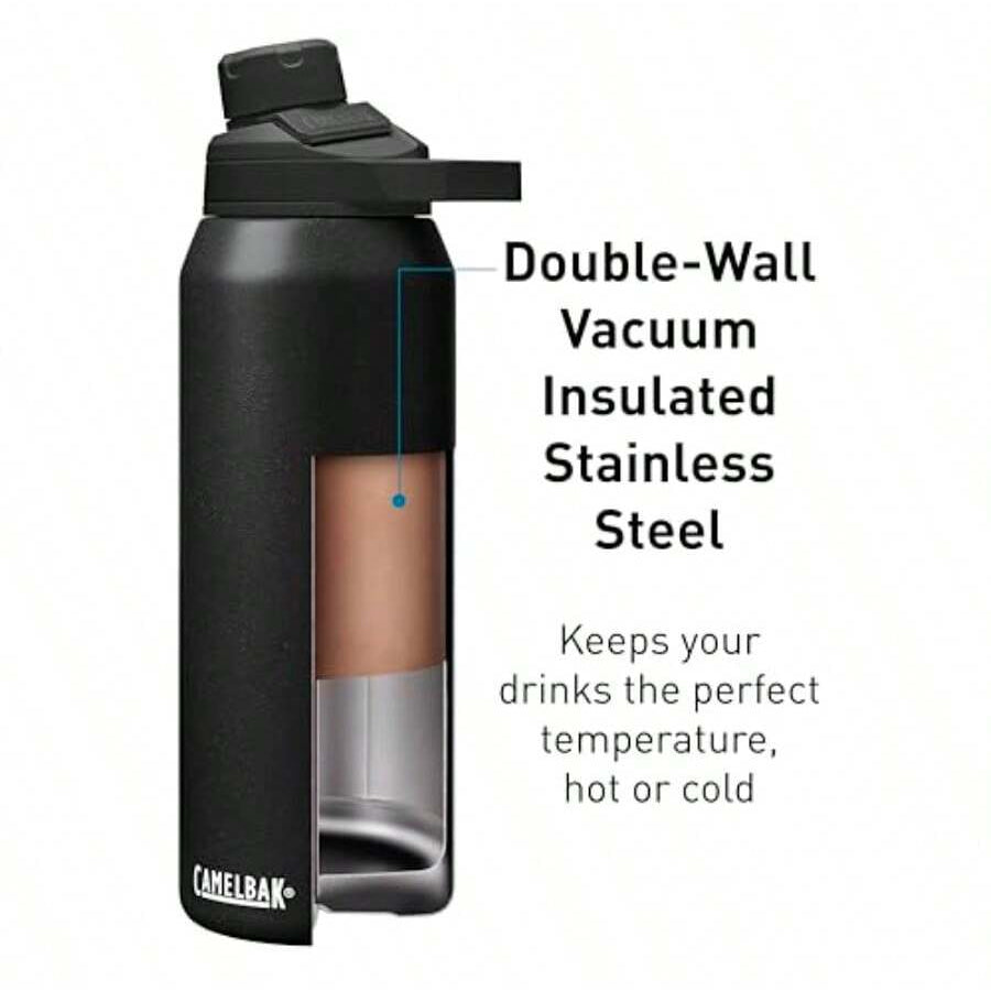 CamelBak Chute Mag Vacuum Insulated Stainless Steel Water Bottle - Black