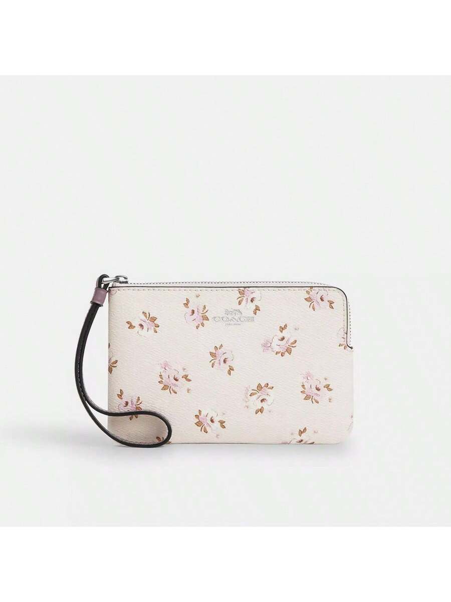 Coach Corner Zip Wallet Wristlet Bag