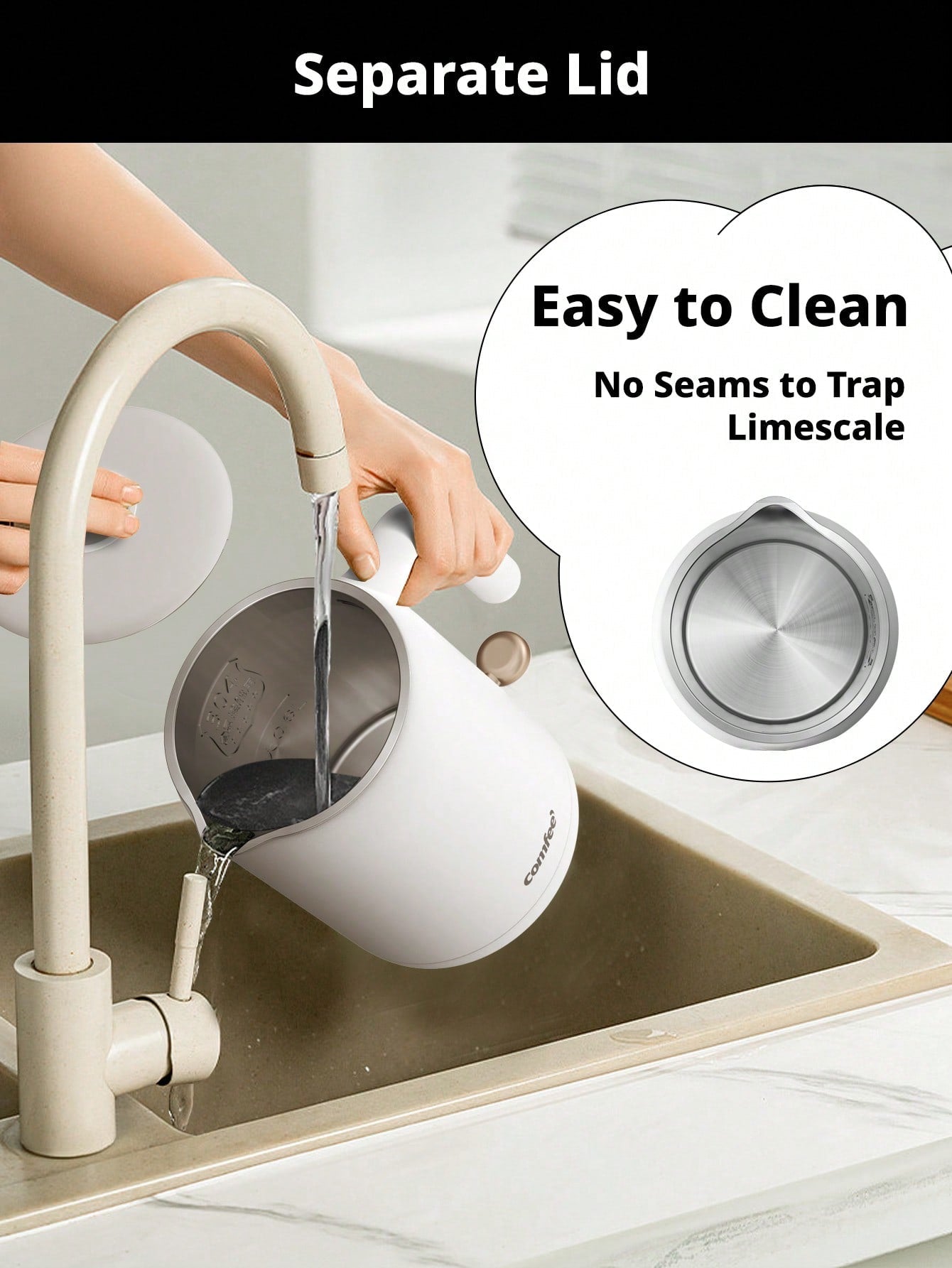 Comfee 0.6L Mini Electric Kettle