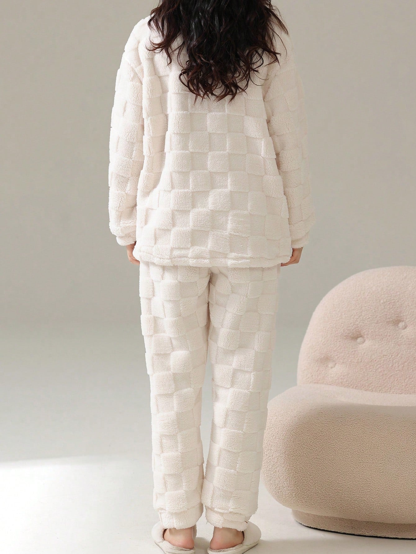 Cute Bear Striped Wool Pajamas