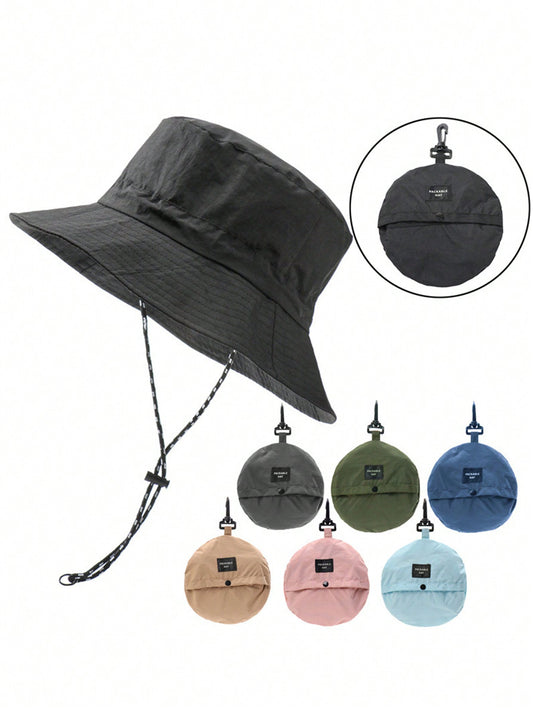 FADZOYLE Waterproof Adjustable Bucket Hat - Black