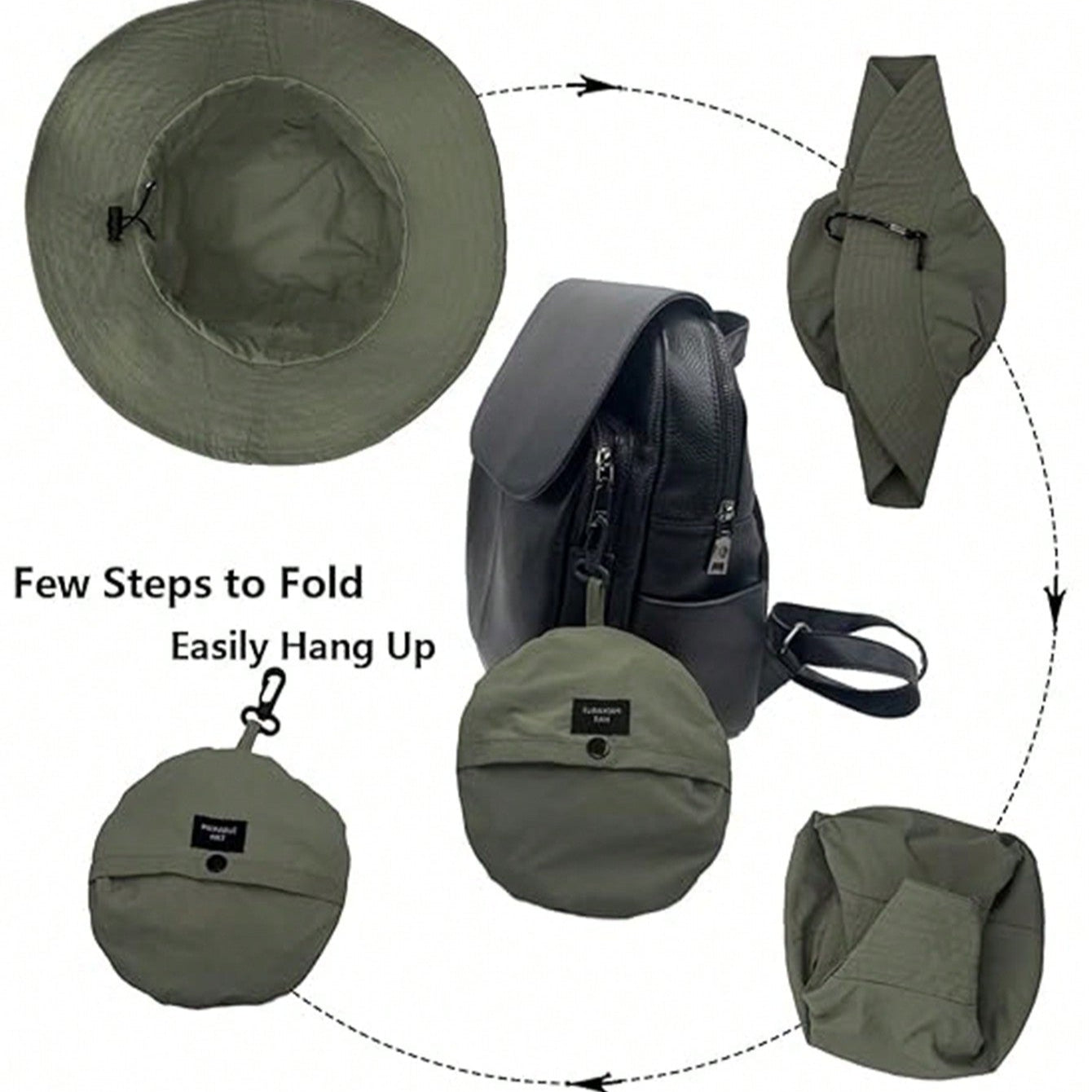 FADZOYLE Waterproof Adjustable Bucket Hat