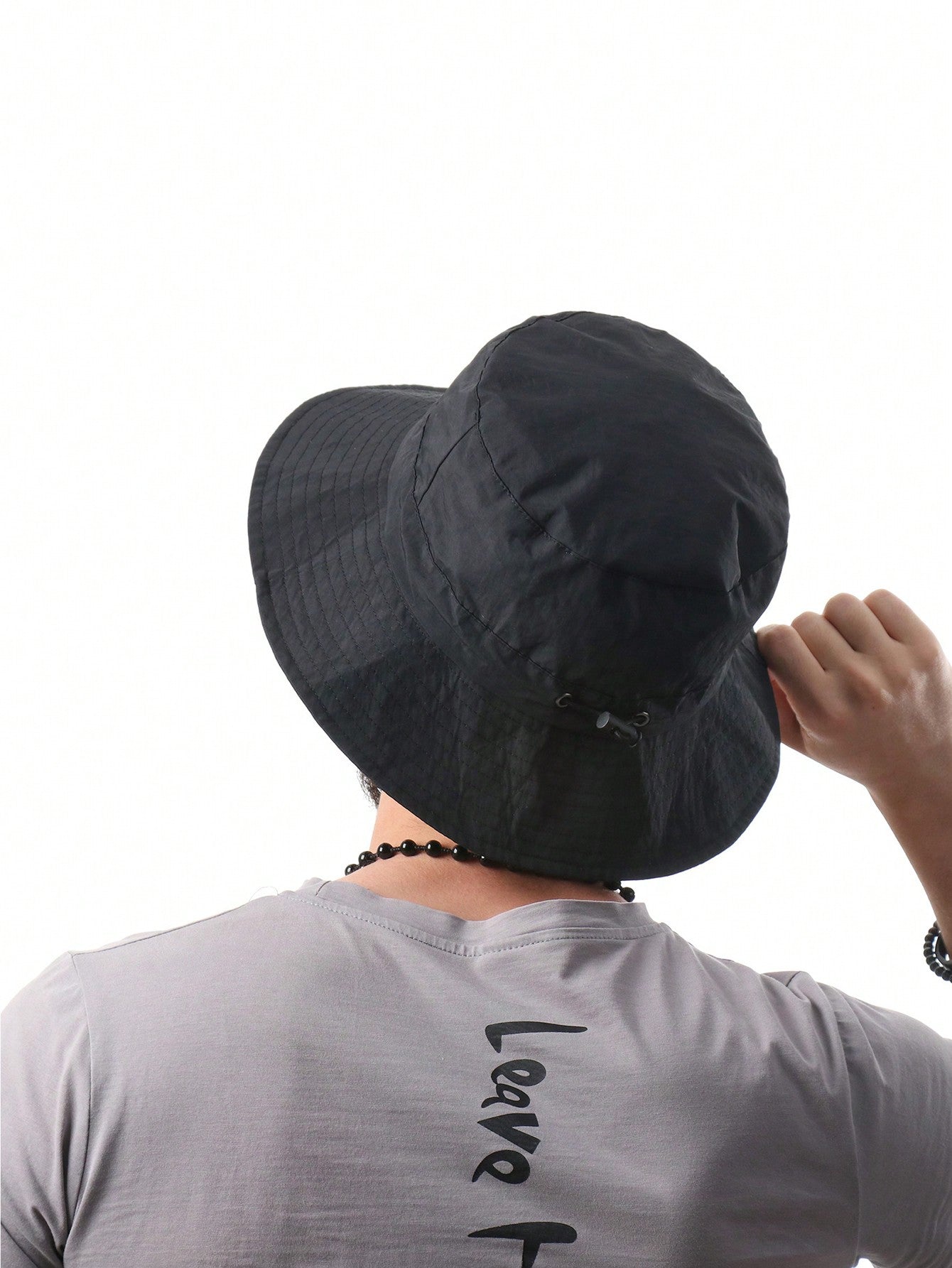 FADZOYLE Waterproof Adjustable Bucket Hat - Black