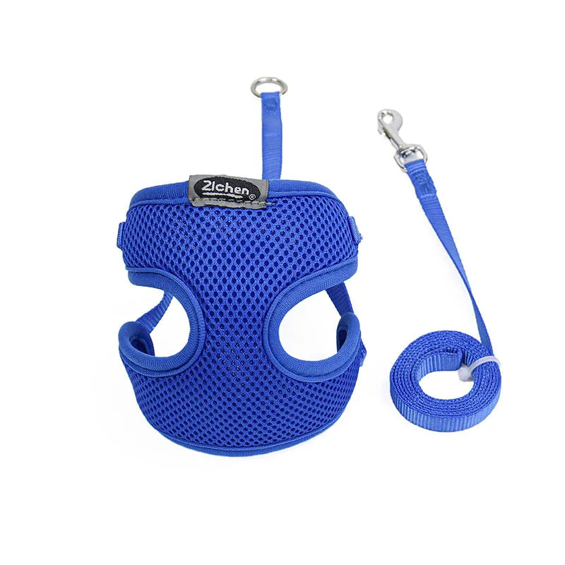 miss doggy Soft Mesh Dog Harness Set