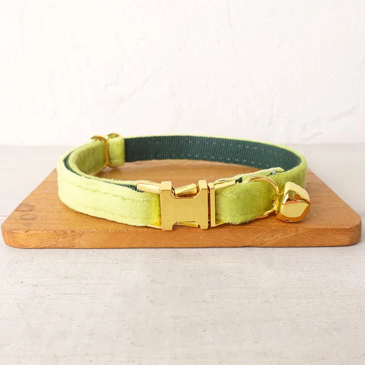 Personalized Velvet Cat Collar