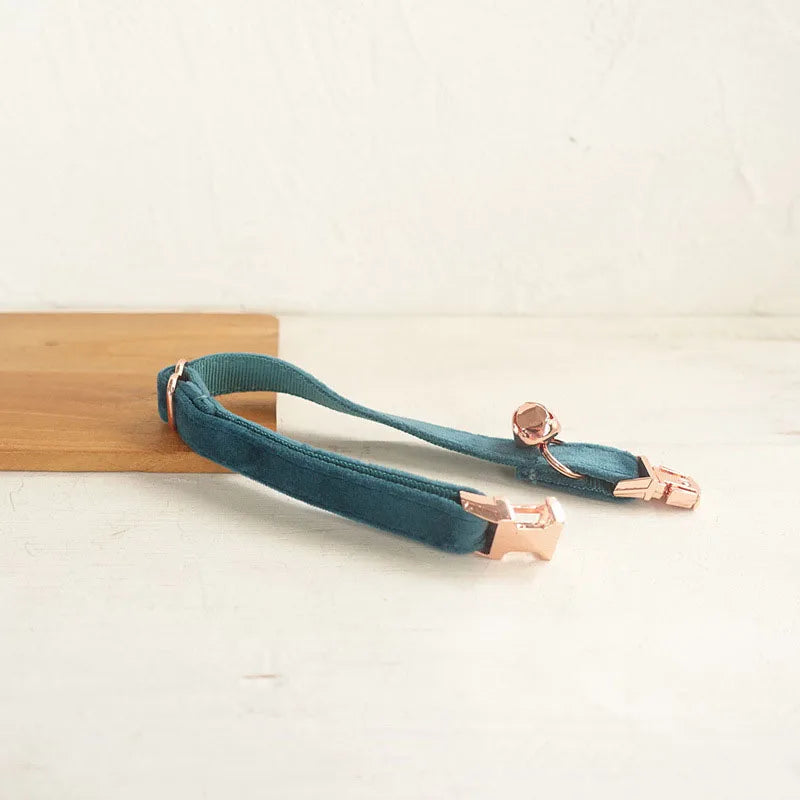 Personalized Velvet Cat Collar