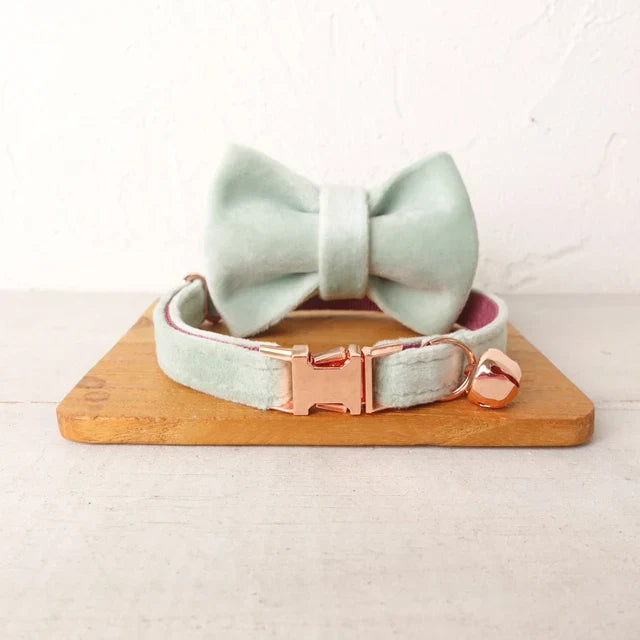 Personalized Velvet Cat Collar