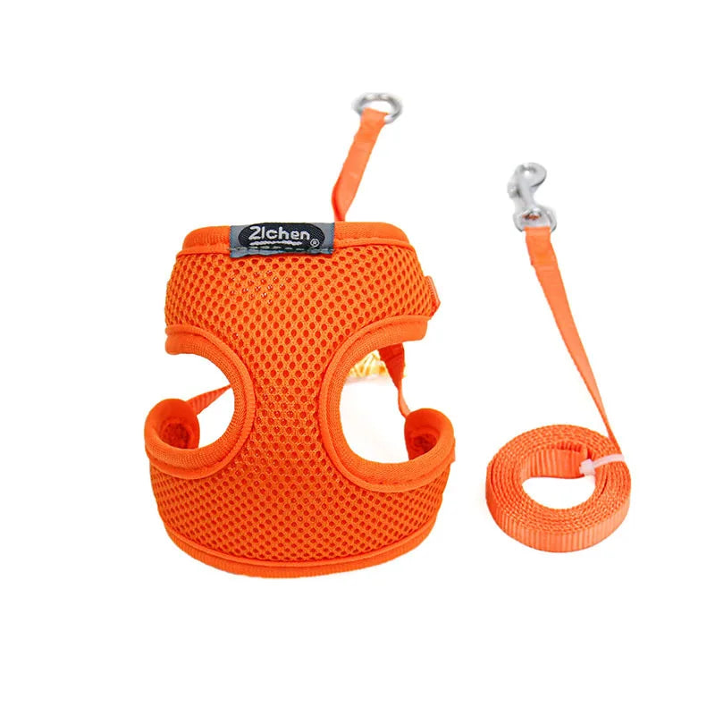 miss doggy Soft Mesh Dog Harness Set