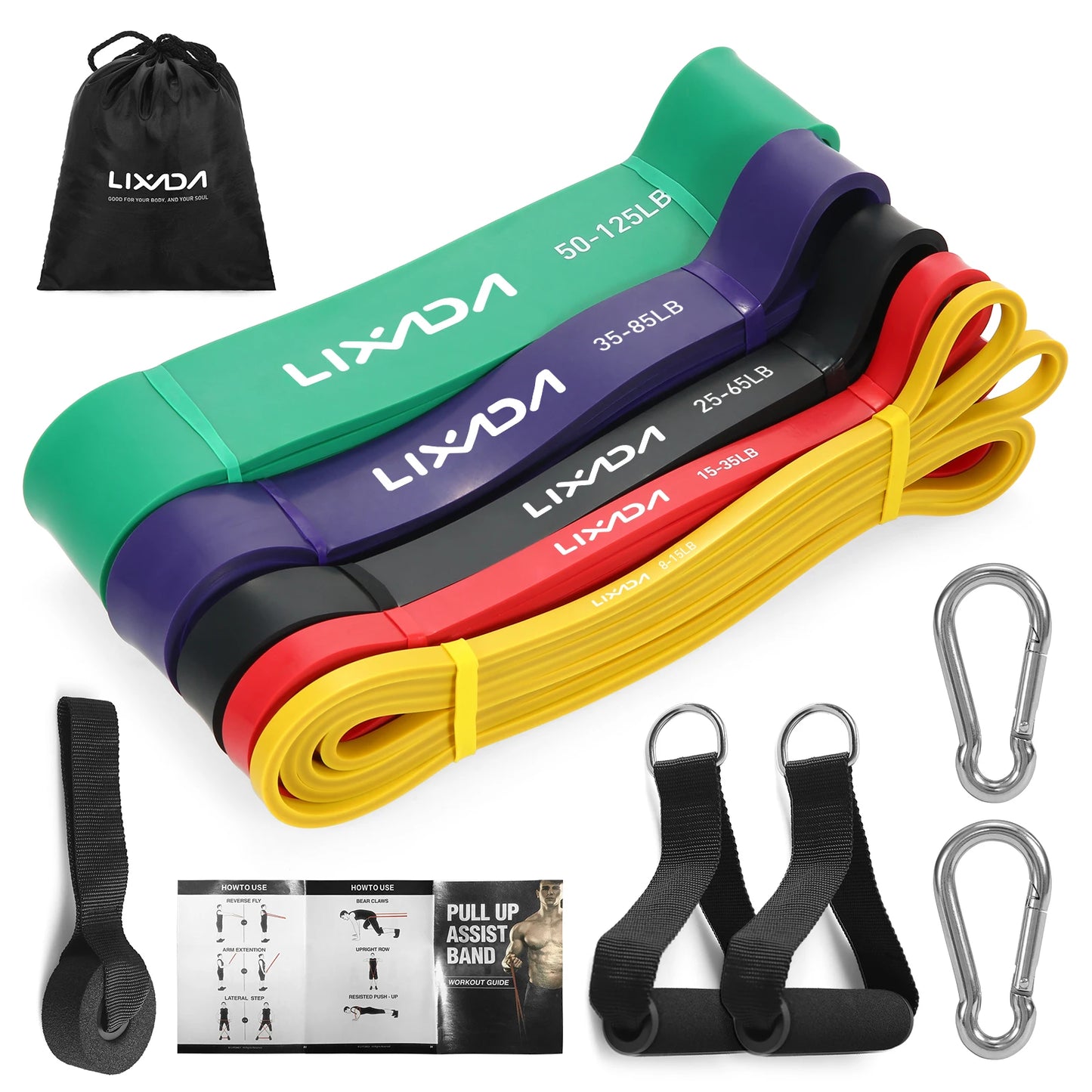 Lixada 5-Pack Resistance Bands