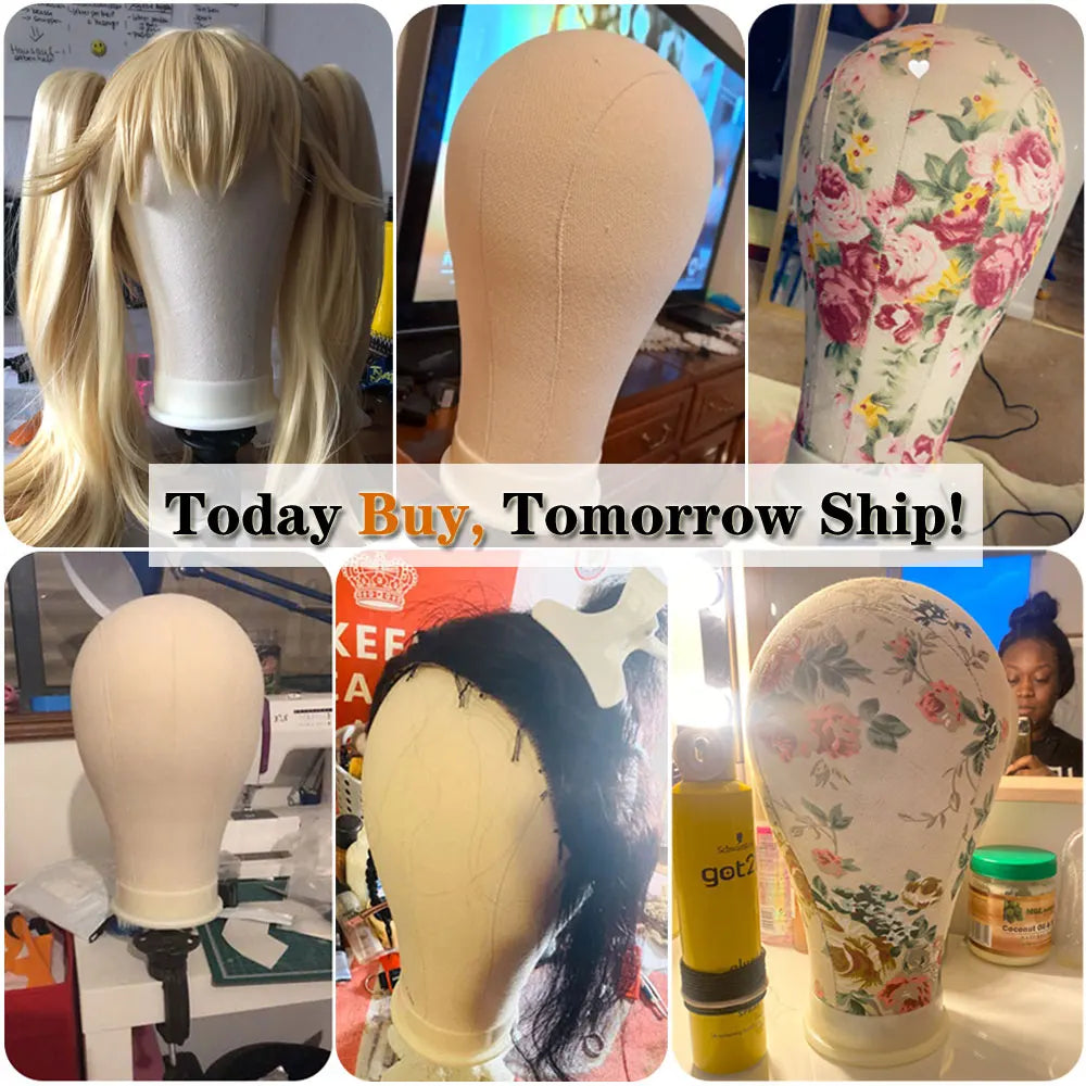 Canvas Mannequin Wig Head Stand