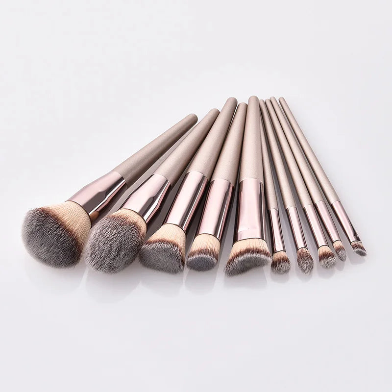 Luxury Hot Champagne Makeup Brush Set