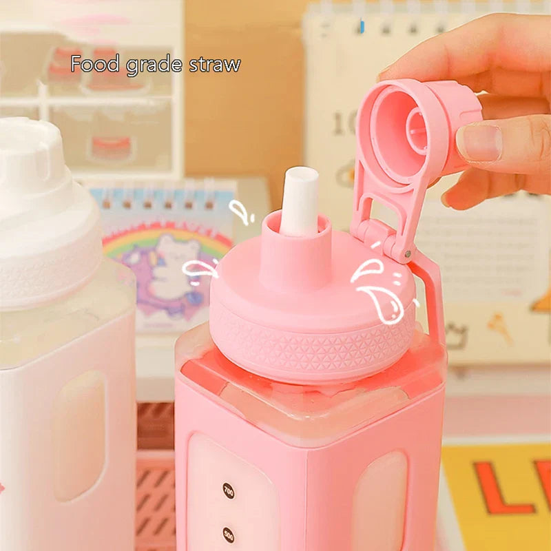 Kids BPA Free Water Bottle With Straw