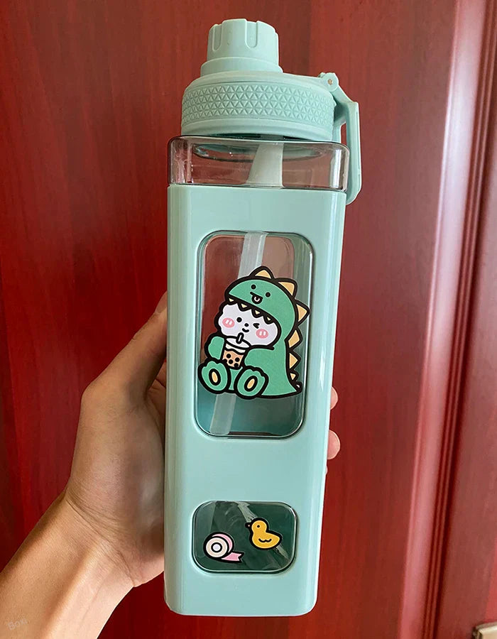 Kids BPA Free Water Bottle With Straw