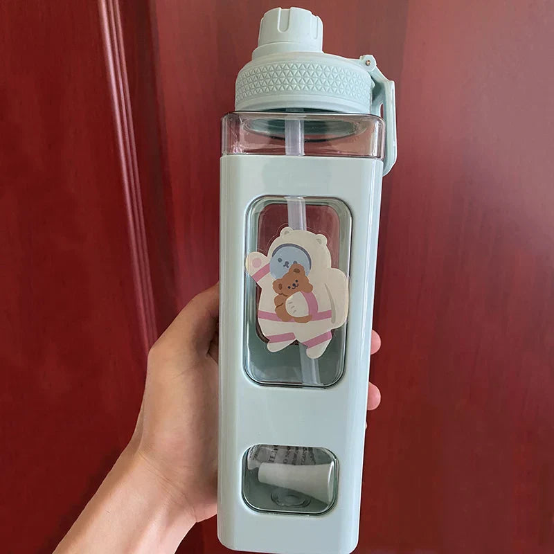 Kids BPA Free Water Bottle With Straw
