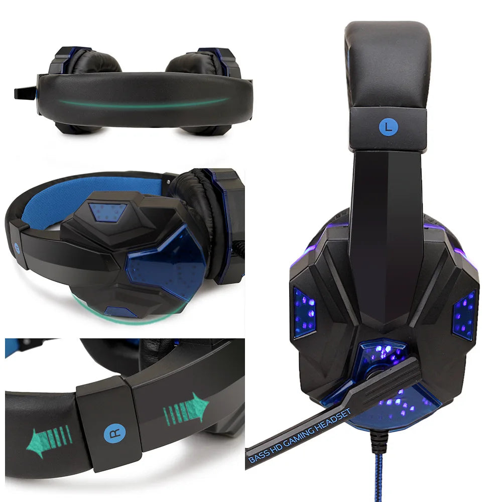 LED Wired Gaming Headphones